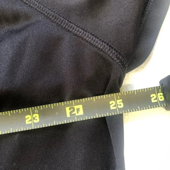 Danskin Now Black Short Sleeve Activewear Top with Strappy Open Back - Picture 7 of 11